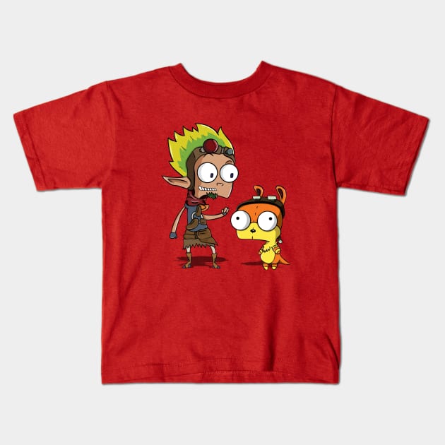 Invader Jak Kids T-Shirt by Creative Wiz